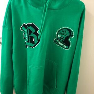 H&M Green B Logo Hoodie
